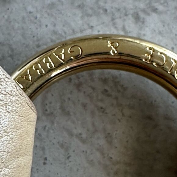 Dolce & Gabbana NWOT Y2K Tan Monogram Leather thick belt large Logo Gold Buckle - Picture 6 of 14